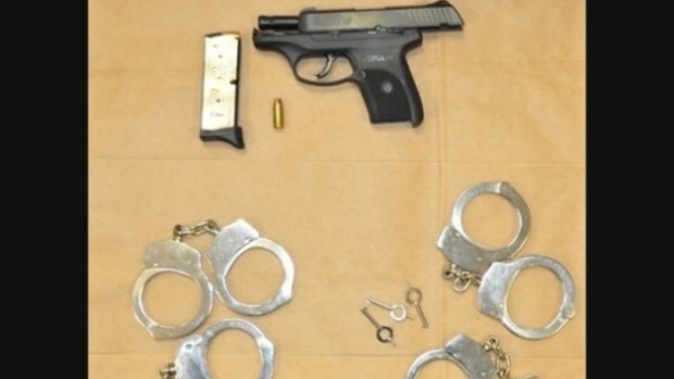 Items police said Neal Falls had in his car when he answered the woman's ad.