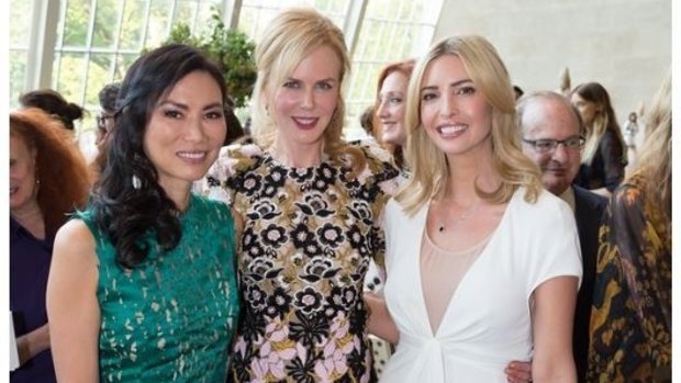 Working mothers: Wendi Deng, Nicole Kidman and Ivanka Trump at Nicole Kidman and Hamish Bowles' Met Talk event.