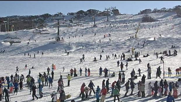 Front Valley at Perisher has received a welcome dusting.