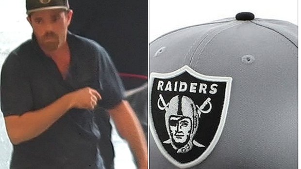 A man, wearing an Oakland Raiders baseball cap, who allegedly attached a camera to his shoe to film up the skirts of three young girls at the Westfield Burwood shopping centre.