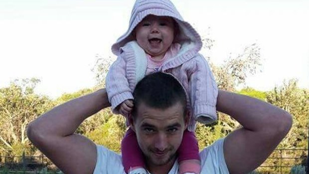 Paul Cosgrove and Lily in August last year before her tragic death.