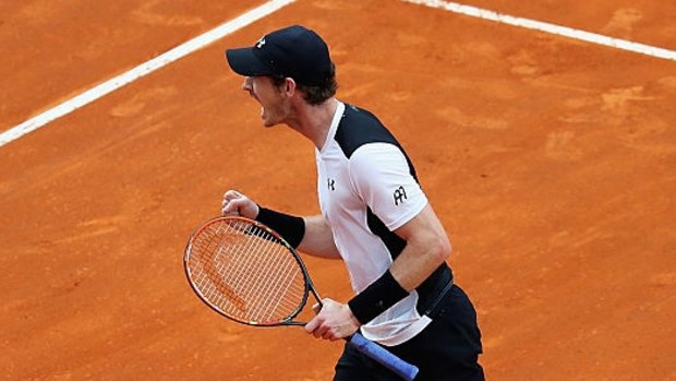 No problems: Andy Murray disposed of rival Novak Djokovic in straight sets to win the Italian Open.