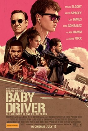 Poster for the film Baby Driver. 