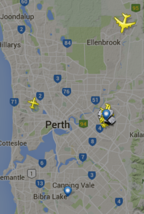 The Antonov An-225 Mriya on approach to Perth Airport.
