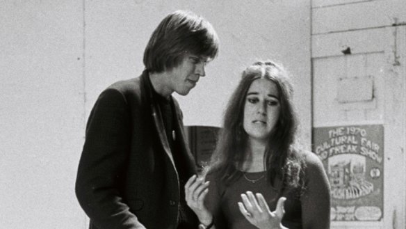 Bruce Spence and Shirley Anne-Kear in David Williamson's The Coming of the Stork, in 1970.