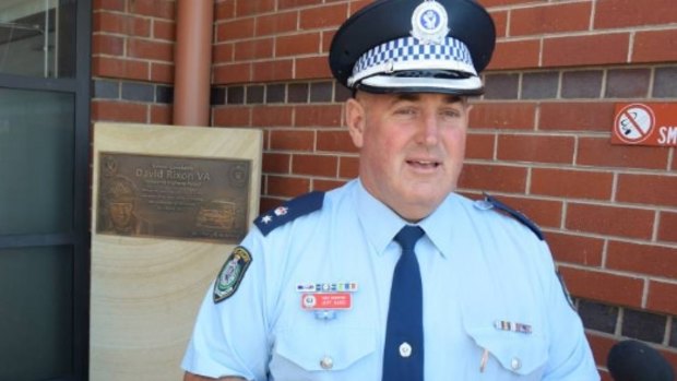 Police Oxley Acting Superintendent Jeff Budd delivers the announcement of a reward over the death of Mark Haines.?