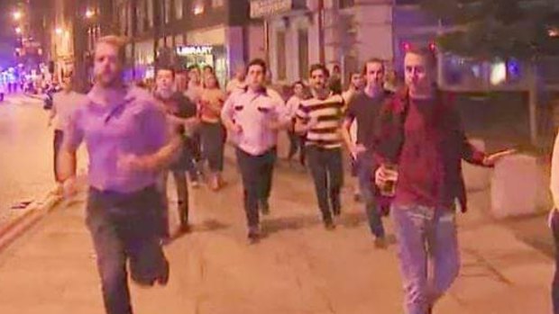 People fleeing from the latest terror attack in London.