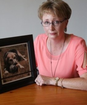 Christine Manga is mourning the loss of her pet beagle Rosie who died after eating cake containing xylitol.
