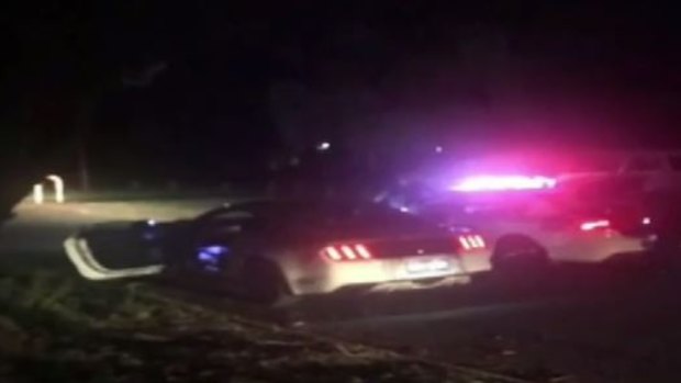 The stolen Mustang was dumped near a Winthrop. 