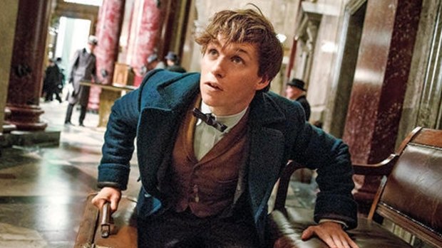 Animal magic ... Eddie Redmayne as Newt Scamander in JK Rowling's updcoming <i>Fantastic Beasts and Where to Find Them</i>.