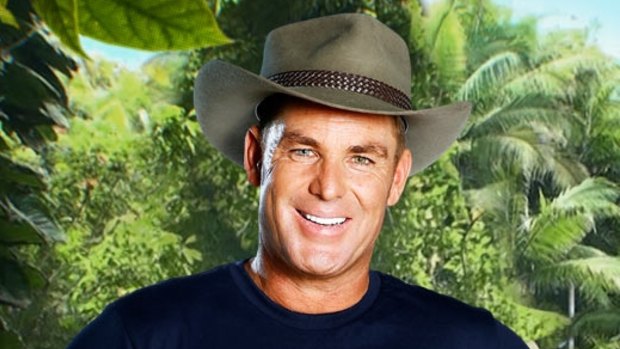 Shane Warne in a promotional shot for <i>I'm a Celebrity ... Get Me out of Here.</i>