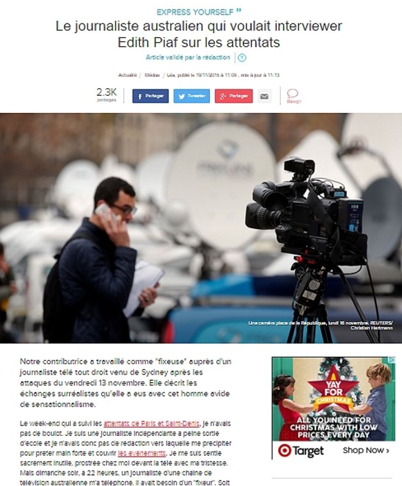 French journalist says Sydney TV reporter 'hungry for sensationalism ...