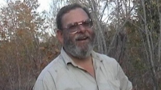 Murdered Balga man Greg Gibbard in the bush in Zimbabwe.