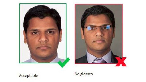 Glasses will be banned from Australian passport photos.