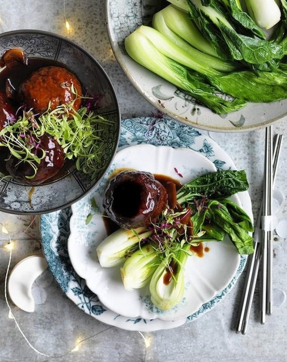 Red-braised 'lion's heads' - these giant meatballs represent luck, prosperity, longevity and happiness <a href="http://www.goodfood.com.au/good-food/cook/recipe/redbraised-lions-heads-20160202-49w2a.html"><b>(recipe here)</b></a>.