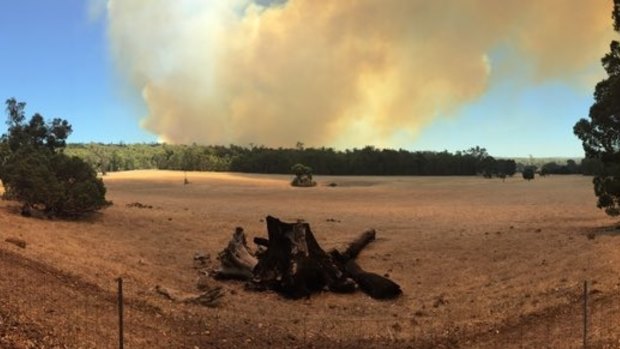 A bushfire is threatening lives and homes near Donnybrook.