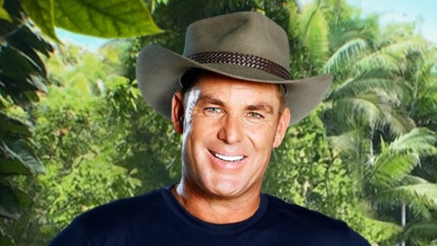 Shane Warne in a promotional shot for <i>I'm a Celebrity ... Get Me out of Here.</i>