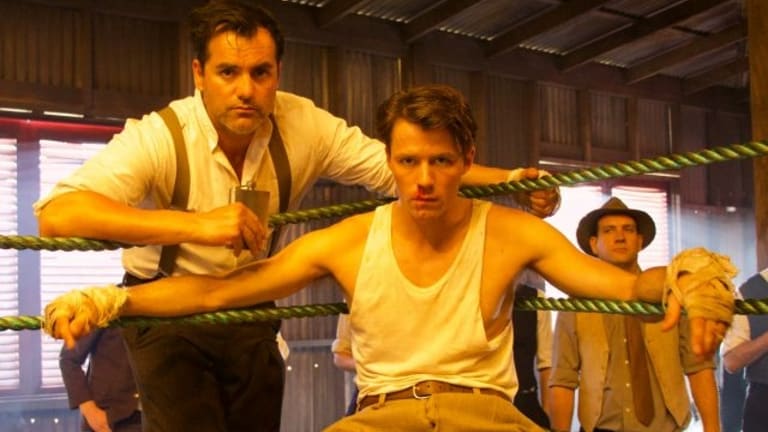 Corey Large (Rex) and Thomas Cocquerel (Errol Flynn) in a scene from <I>In Like Flynn</I>. 