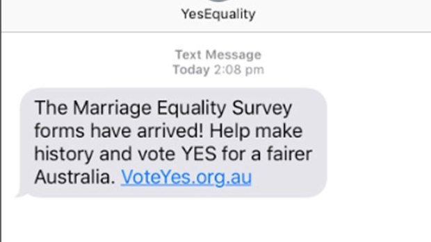 The text message sent to thousands of Australians on Saturday have caused "faux" outrage.