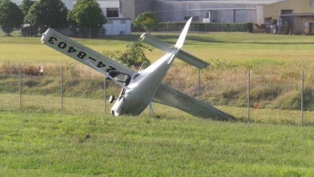 A light plane had a "heavy landing" at Archerfield Airport on Wednesday, February 18.