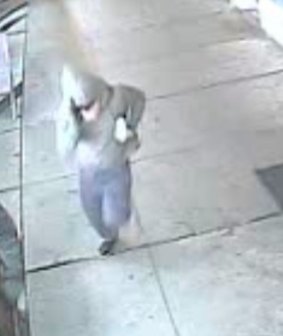 CCTV footage of the a man believed to be involved in an aggravated robbery.