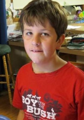 Luke Shambrook, 11, was last seen at the Candlebark Campground in the Fraser National Park near Lake Eildon on Friday. 