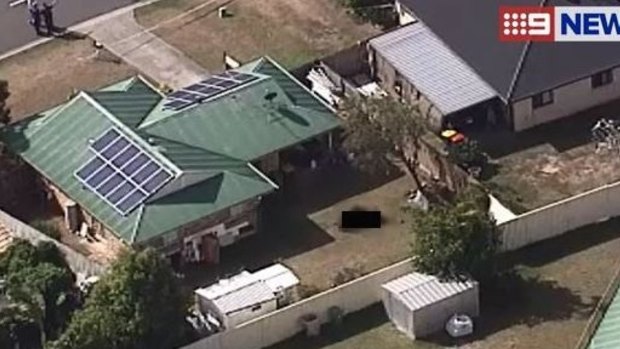 A body was discovered in a Morayfield backyard.