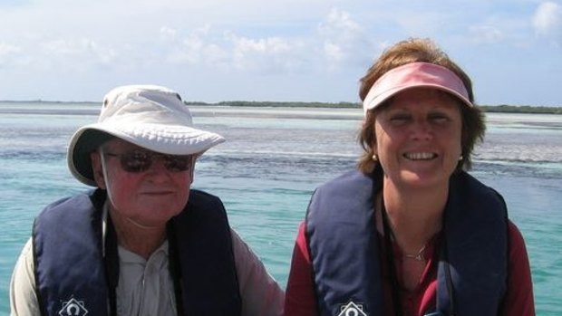 Kidnapped Australian aid worker Katherine Jane Wilson, who goes by the name Kerry, with her father Brian.