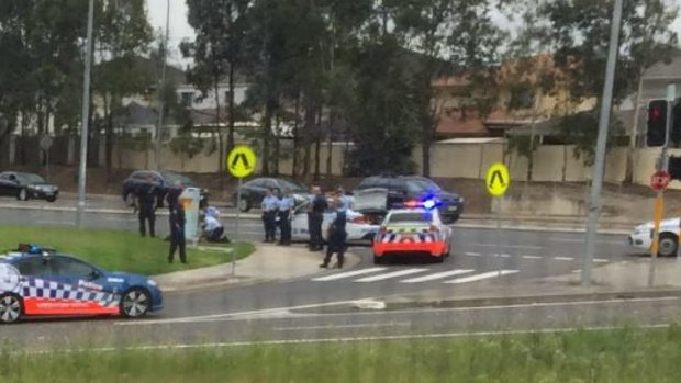 'She was not moving at all': A photograph taken by a witness seconds after the woman was shot.