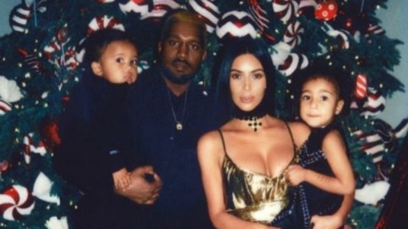 The Kardashian-West Christmas snap.