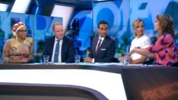 Her social media commentary was tested on The Project on Wednesday night.