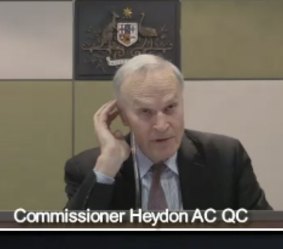 Commissioner John Dyson Heydon.