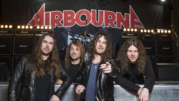 Melbourne band Airbourne.
