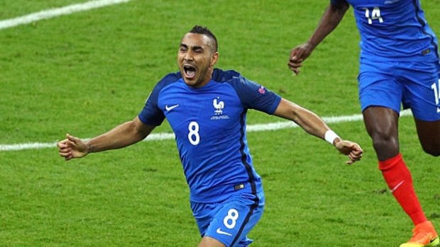 Late show: Dimitri Payet scored the winner in the 89th minute to give France a 2-1 victory in the Euro 2016 opener.