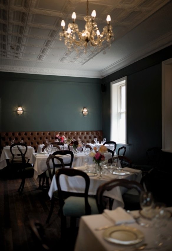 'There is a Victorian thing going on': The dining room at the new venue.