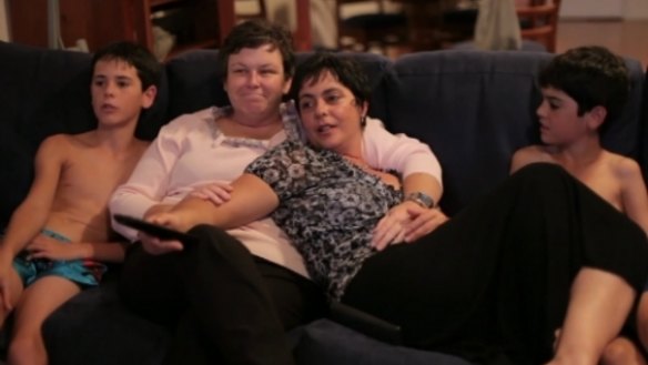 A scene from Australian documentary <i>Gayby Baby</i>, about children growing up with same sex parents.