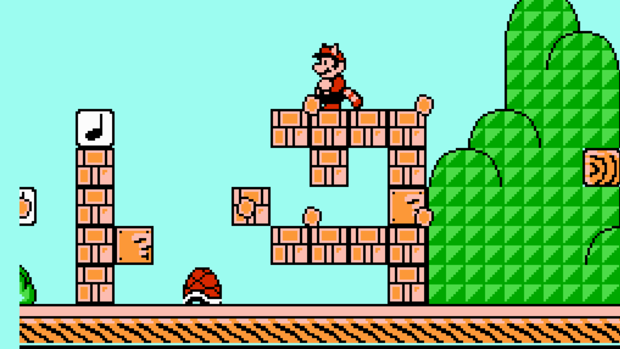 Mario's racoon form was just one of many transformations in the third game. He also became a frog and a tanuki.