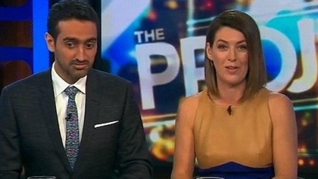 The Project's Gorgi Coghlan wore an on point dress, that was a little too 'on point' on air this week.