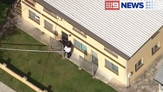 A man was stabbed in East Brisbane on Monday afternoon.