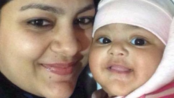 Sofina Nikat with her daughter, Sanaya.