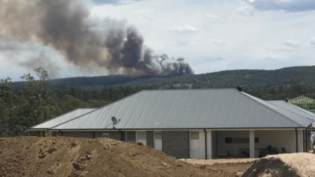 The Rural Fire Service is working to contain a bushfire at Mulgoa on Christmas Eve.