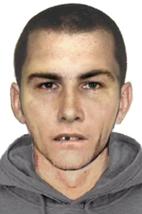 An identikit image of a man police wish to speak with in relation to the stabbing.