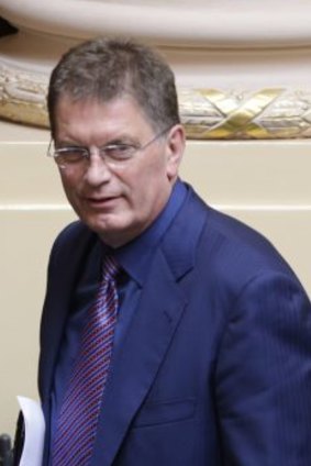 The audio featured a conversation between former premier Ted Baillieu (pictured) and <i>Sunday Age</i> state political editor Farrah Tomazin.