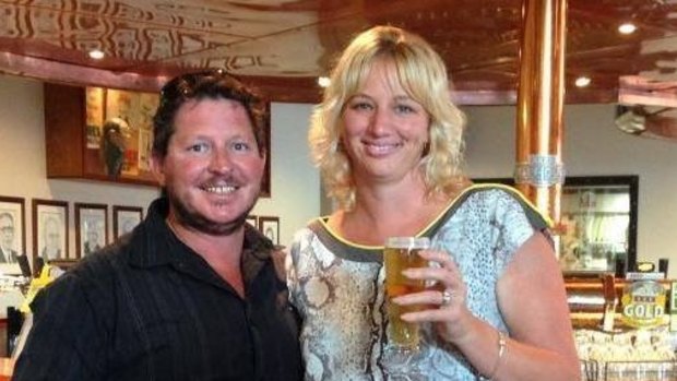 Mother-of-two Nicole Nyholt, 37, pictured with partner Shane Dempsey, has died in hospital following a gas blast at her parents' Far North Queensland cafe.