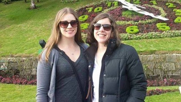 Canberra ANU students Katie McColl and Rose Rutherford are on exchange in Chile. The pair experienced the 8.3 magnitude earthquake on Wednesday.