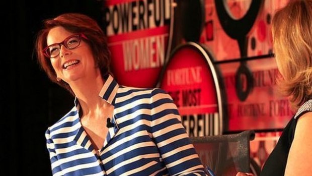 Julia Gillard at the Most Powerful Women summit.