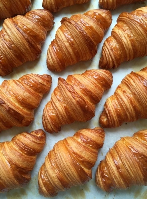 Start with a plain croissant, still warm from the oven.