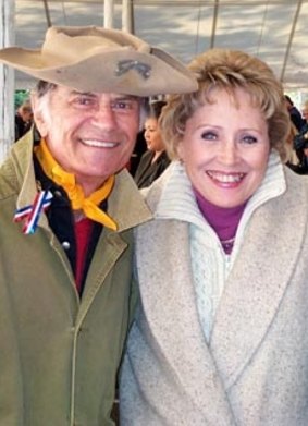 Larry Storch and Melody Patterson in 2001.
