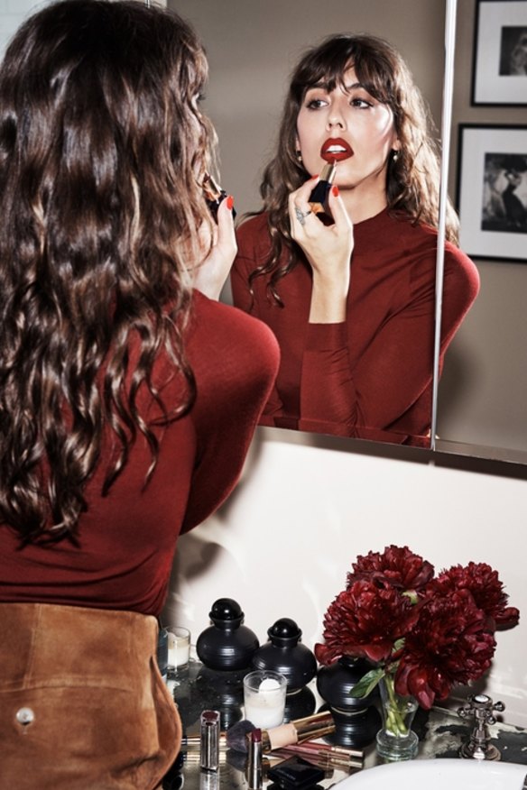 Estee Lauder's newly appointed global beauty director Violette is a fan of the colour oxblood.