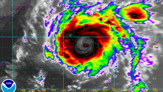 Cyclone Chapala as it headed across the Arabian Sea.